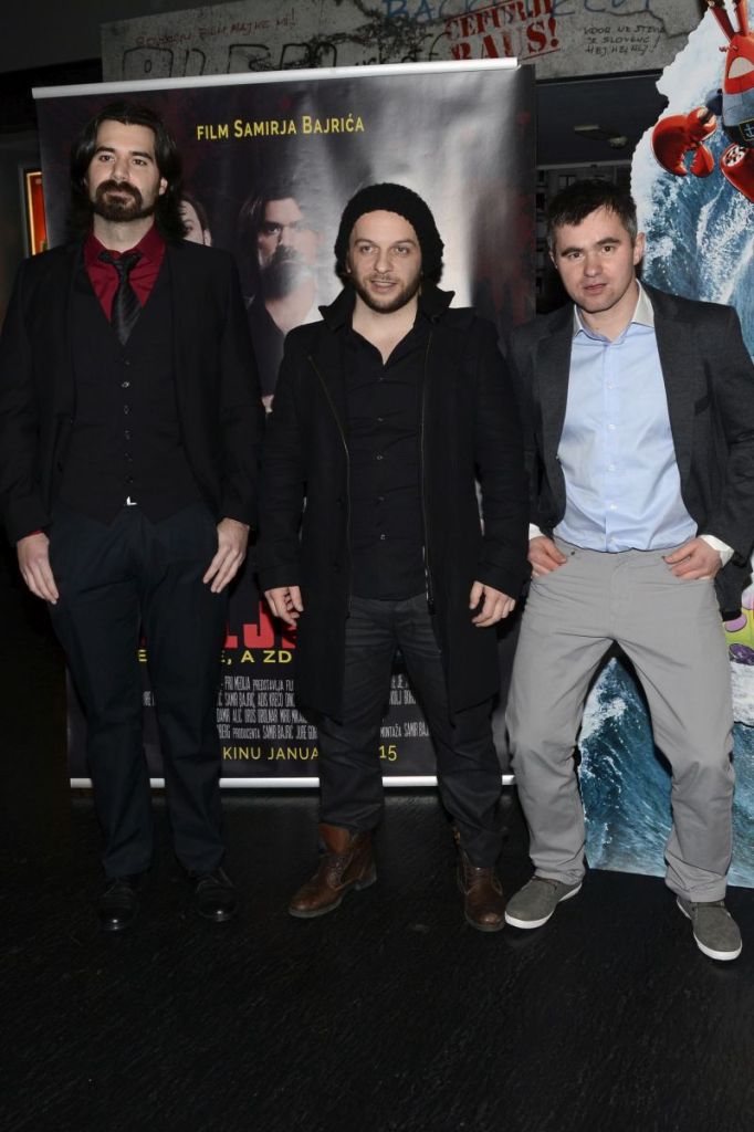 Glavni trio filma Jure Gorjanec, Samir Bajrić in Jernej Škulj